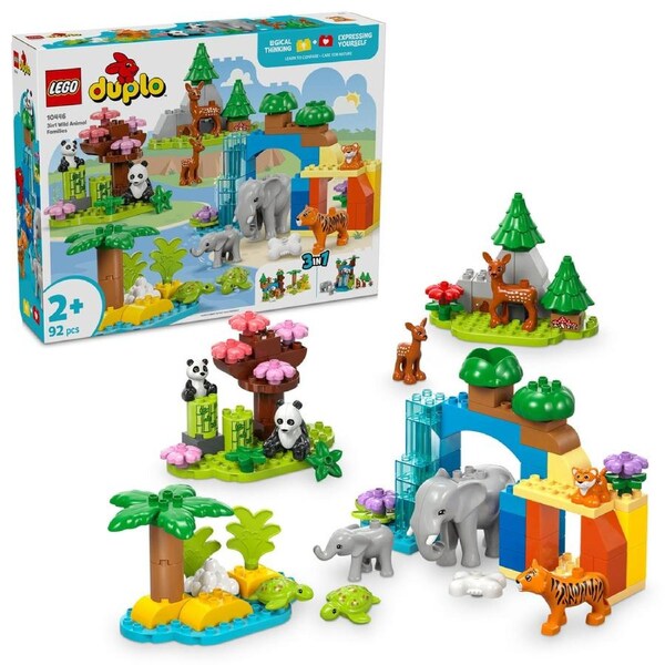 LEGO Duplo 3-in-1 Wild Animal Families (10446)