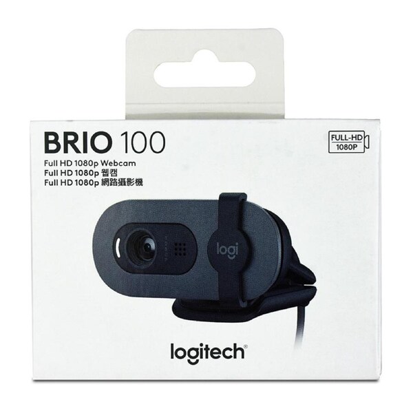 Logitech BRIO 100 1080p FHD Webcam - Graphite (960-001587)