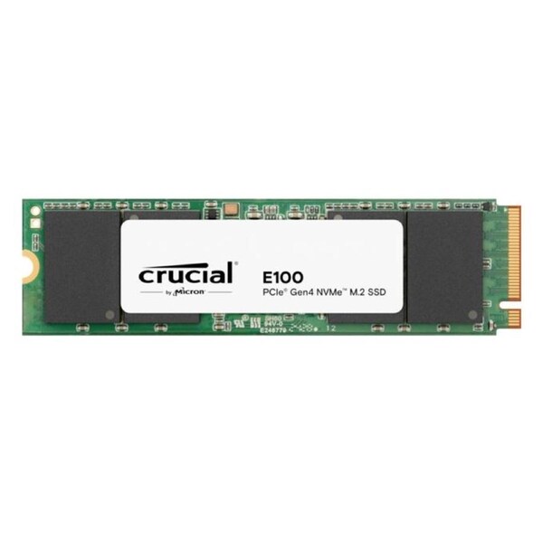 Crucial E100 1TB Gen4 NVMe SSD 5000/4500 MB/s R/W 80TBW 350K/460K IOPS 1M hrs MTTF M.2 PCIe4 3yrs ~Crucial P3 CT1000E100SSD8