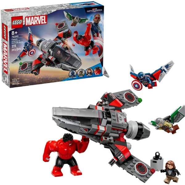 LEGO 76292 Captain America vs. Red Hulk Battle - Marvel Super Heroes