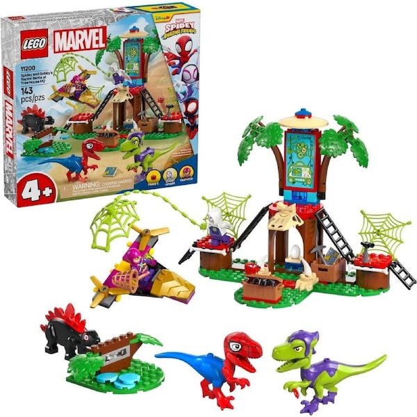 LEGO 11200 Spidey and Gobby's Raptor Battle at Tree House HQ - Spidey Marvel Super Heroes 4+