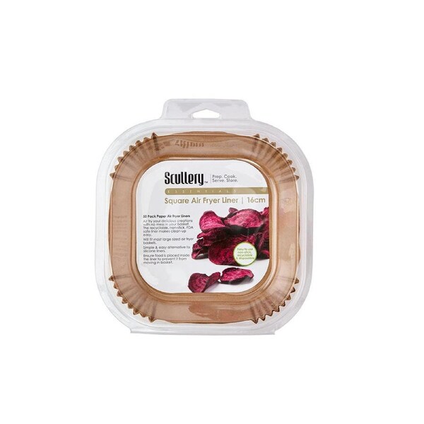 Scullery Set of 50 Square Air Fryer Liners