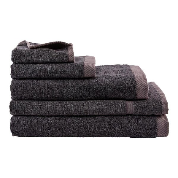 MyHouse Riley Bamboo Cotton Towel Collection - Charcoal - Bath Towel