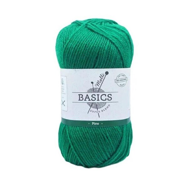 Malli Super Blend 4 Ply Acrylic Yarn 100g - Pine