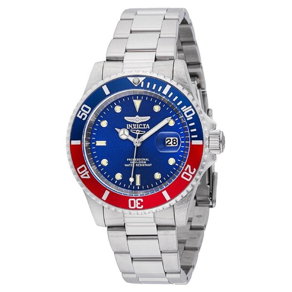Invicta Pro Diver Silver/Blue Men's 200m Stainless Steel Quartz Watch 47611