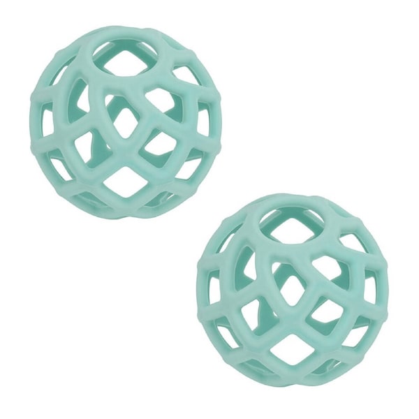 2PK Annabel Trends Silicone Ball Teether Baby/Infant Teething Toy 8cm Aqua 3m+