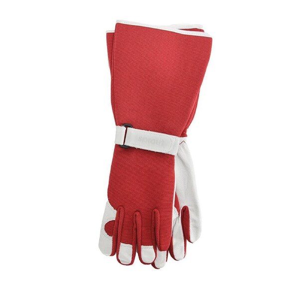 2pc Annabel Trends Sprout Long Sleeve Garden Planting/Pruning Hand Gloves Red