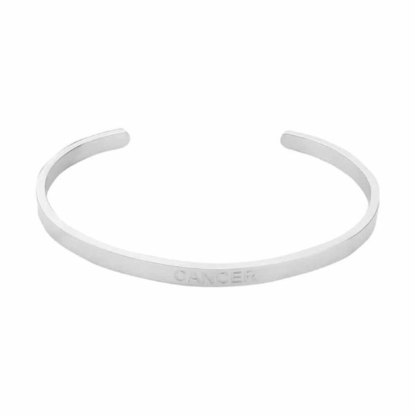 Annabel Trends Stainless Steel Cuff Bangle Zodiac Accessory Unisex Cancer