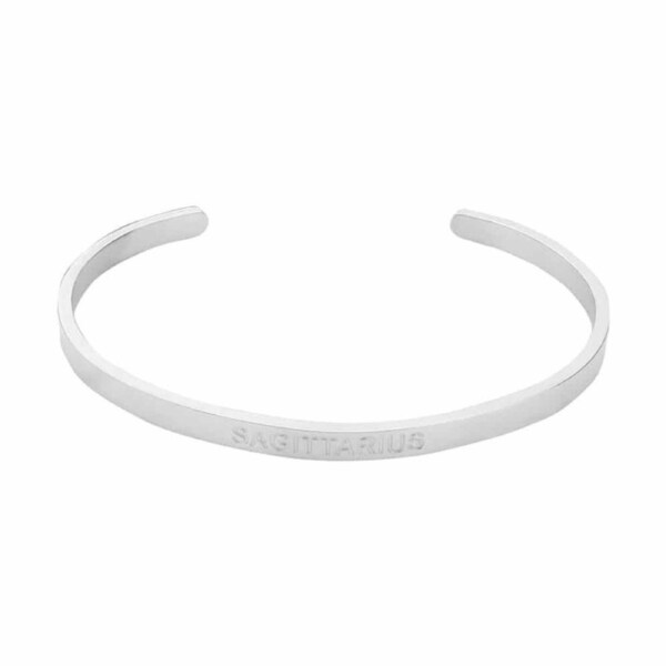 Annabel Trends Stainless Steel Cuff Bangle Zodiac Accessory Unisex Sagittarius
