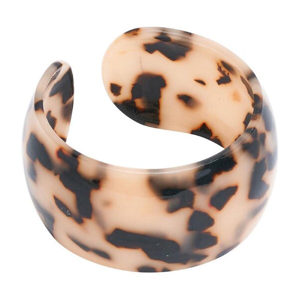 Annabel Trends Tamed Cuff Bangles Women Hand Accessory 7x3cm Tortoiseshell