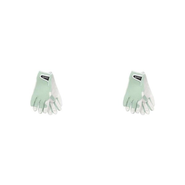 4pc Annabel Trends Sprout Goatskin Protective Garden Planting Glove Sage Green