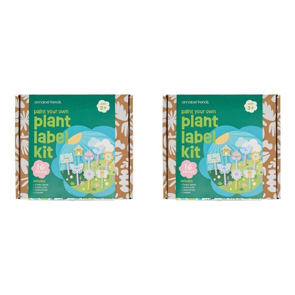 32pc Annabel Trends Kids Plant Label Gardening Craft Kit Outdoor Play 3y+