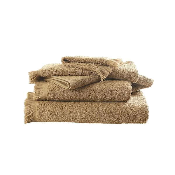 4PK MM Linen Tusca Amber Soft Cotton Face Washer 700GSM Home/Bathroom 33x33cm