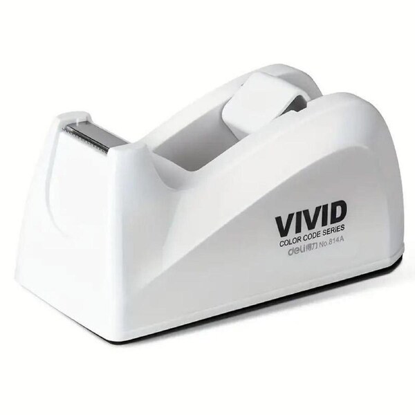 Transparent Tape Dispenser Holder Tape Cutter Refillable Desk Tape Holder