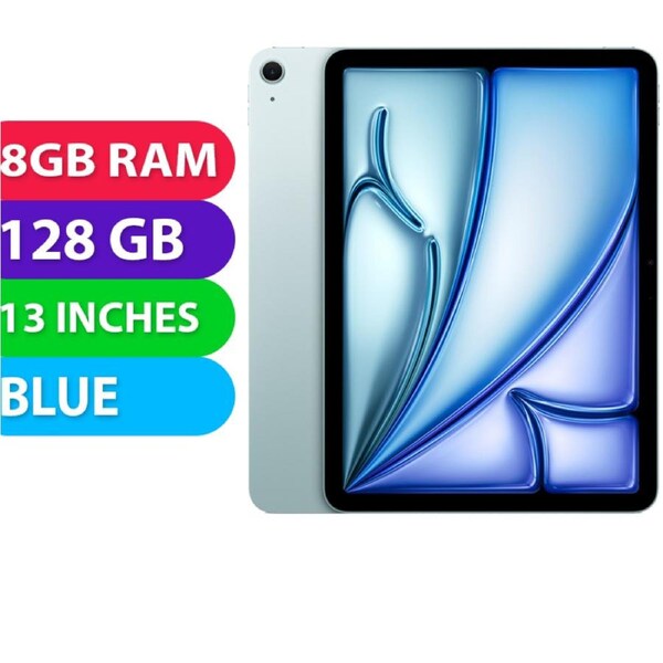 Apple iPad Air 2024 5G 13" (8GB RAM, 128GB, Blue) - BRAND NEW