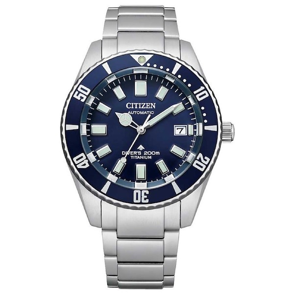 Citizen Super Titanium Automatic Blue Dial Men's Watch (NB6021-68L)