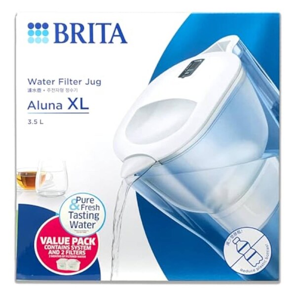 Brita Aluna XL Water Filter Jug 3.5L with 2X Maxtra+ Pro Filters