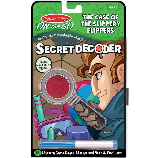 Melissa & Doug On The Go Secret Decoder Slippery Flippers Kids/Childrens Toy 6+