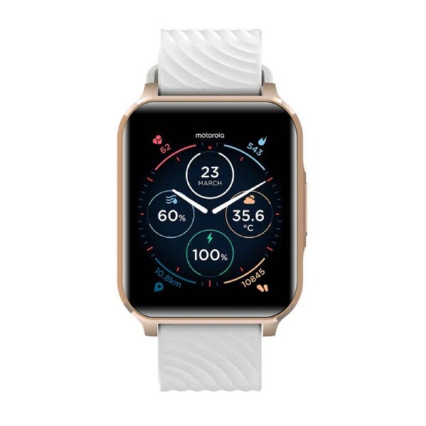Moto 70 Smartwatch - Rose Gold/White