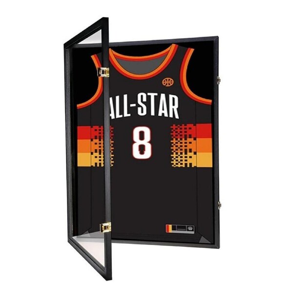 Jersey Frame Display Case Lockable Large Sports Jersey Showcase Box for NBA NBL AFL NRL Jersery sports memorabilia with UV Protection Acrylic JERSEY NOT INCLUDED