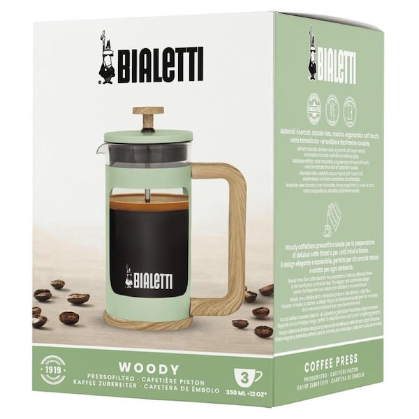 Bialetti Woody Coffee Press 350ml - Green