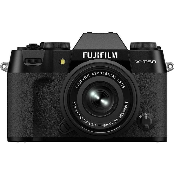 FUJIFILM X-T50 Camera w/ XC 15-45mm Lens (Black)
