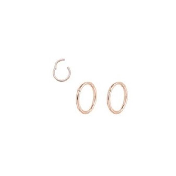 Rossan Ear Hinged Ring Rose Gold Cz 10Mm