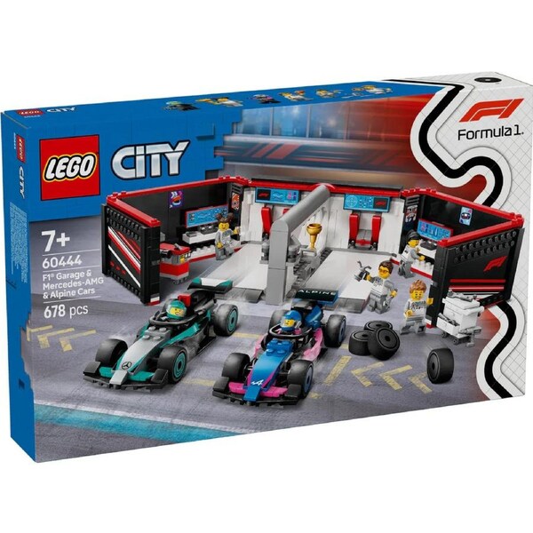 Lego City - F1 Garage & Mercedes-AMG & Alpine Cars