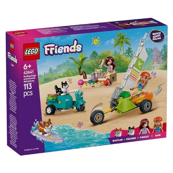 Lego Friends - Surfing Dogs and Scooter Adventure