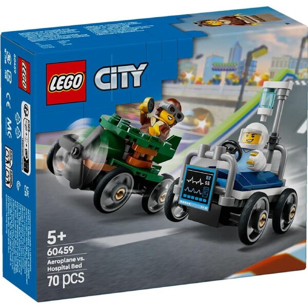 Lego City - Airplane Vs Hospital Bed Race Car Pack