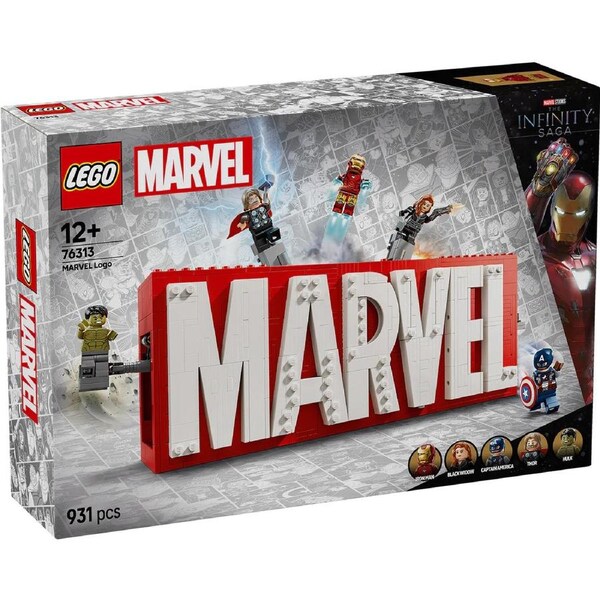 Lego Marvel - MARVEL Logo & Minifigures