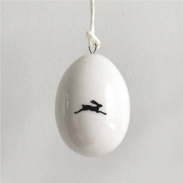 Porcelain Egg - Bunnies - East of India