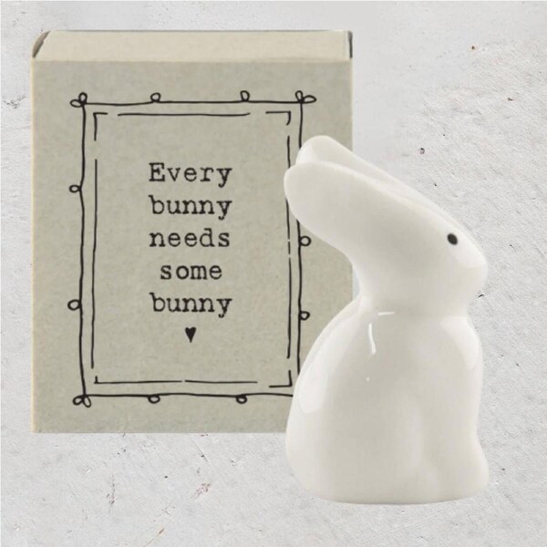 Porcelain Matchbox Bunny - East of India