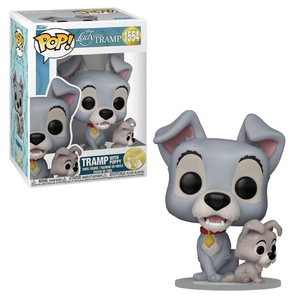 Lady and The Tramp 70th Anniversary Tramp with Puppy Funko POP! Vinyl