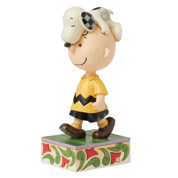 Peanuts by Jim Shore - Snoopy on Charlie Brown's Head