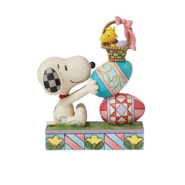 Peanuts by Jim Shore - Snoopy & Woodstock Stacked Eggs