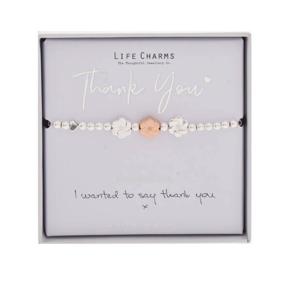 Life Charms Bracelet Thankyou