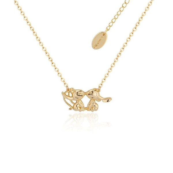 Couture Kingdom - Disney - Lilo & Stitch Angel Kissing Necklace Gold