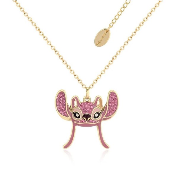 Couture Kingdom - Disney - Lilo & Stitch Crystal Angel Necklace Gold