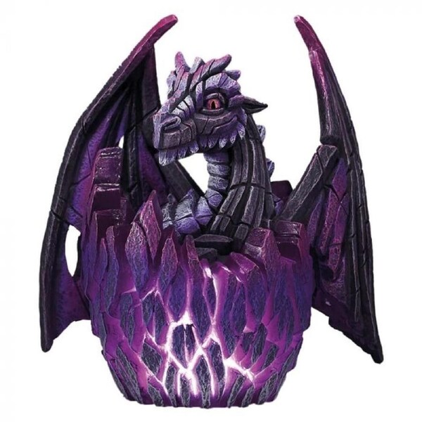 Edge Sculpture - Lit Dragon Egg Purple