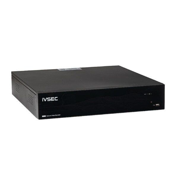 Ivsec Nr6324Xb Nvr 32 Chann Els 16 X Poe Ports 2 Gigabit 4 Bay Bays H265 4K Hdmi Ivs