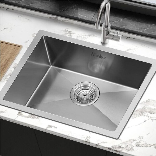 ALFORDSON Kitchen Sink 60x45cm Stainless Steel Basin Single Bowl