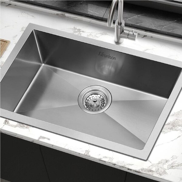 ALFORDSON Kitchen Sink 70x45cm Stainless Steel Basin Single Bowl