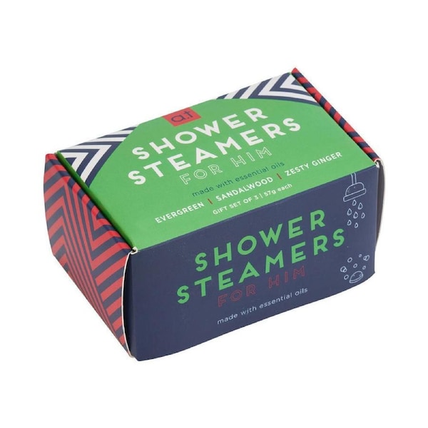 3pc Annabel Trends Shower Steamers for Him Self Care Gift Box Set Forest