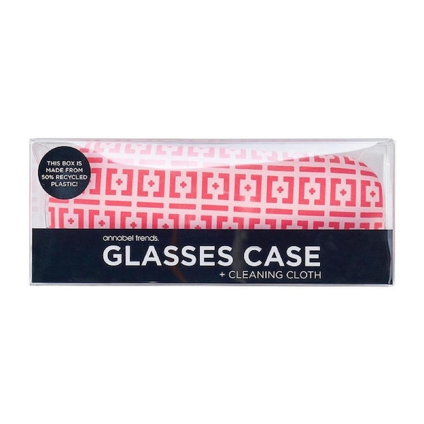 Annabel Trends Glasses Protector Hard Case/Cloth Combo 15cx6cm Brickworks