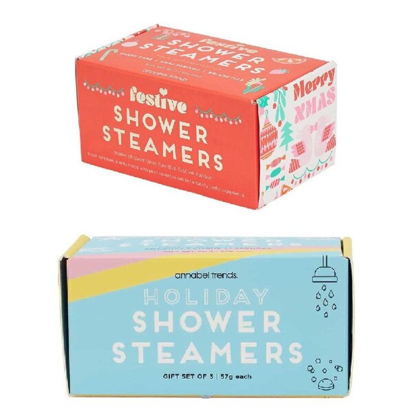 6pc Annabel Trends Shower Steamers - Holiday and Xmas Gift Box Combo Set