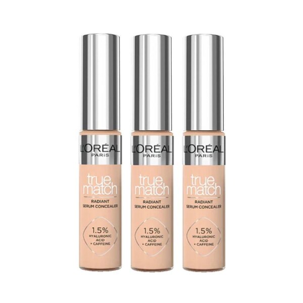 3 x L'Oreal Paris True Match Radiant Serum Concealer 11mL - 4N