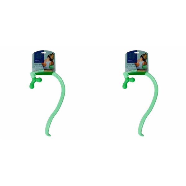 2PK Annabel Trends Feel Well Massage Hook Shoulder/Neck Relief 18x37cm Green
