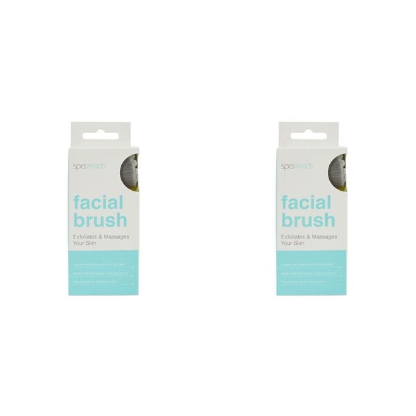 2PK Annabel Trends Spa Trends Facial Brush Skin Care Cleanser Unisex White