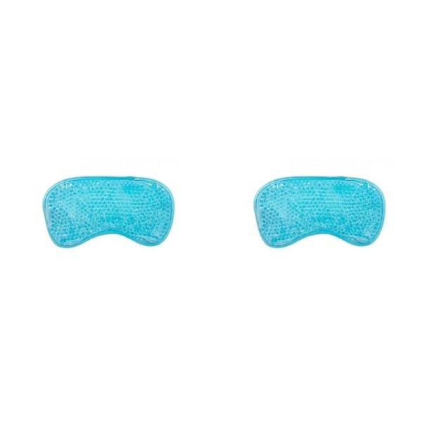 2PK Annabel Trends Spa Trends Gel Eye Mask Relief/Relax w/ Plush Backing Blue